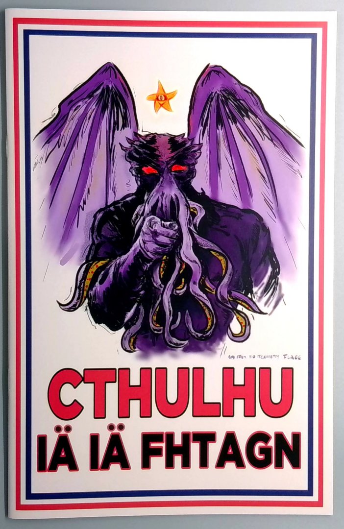 Cthulhu vs Uncle Sam - The Match of the Century - NM Art Print