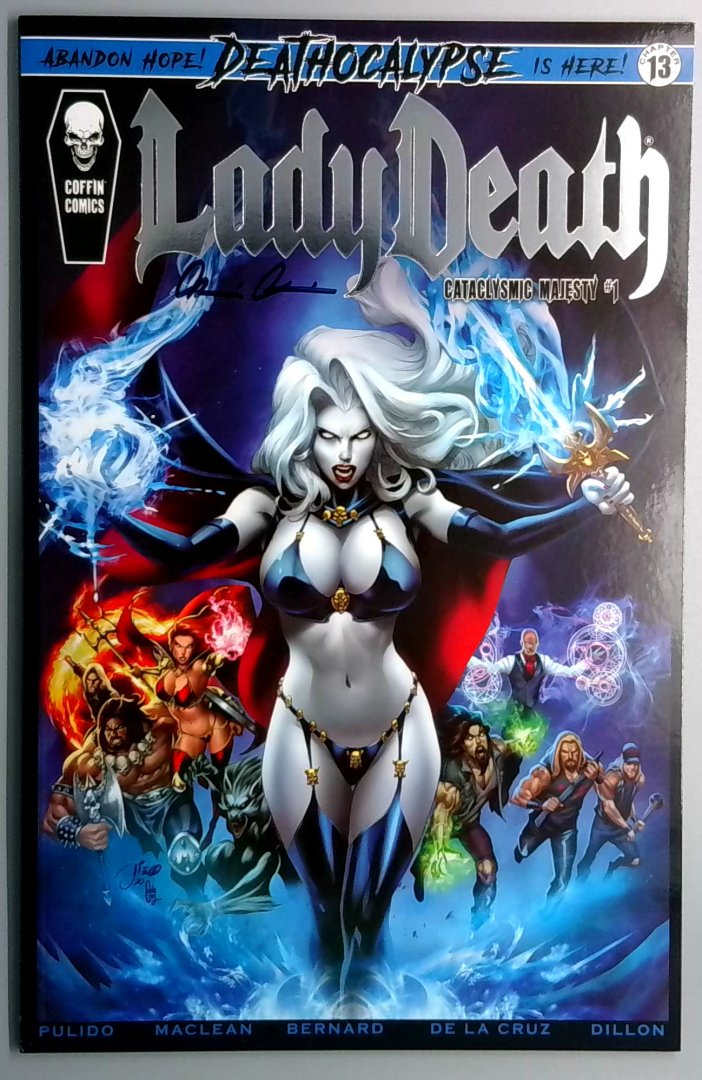 LADY DEATH: CATACLYSMIC MAJESTY #1 - NM PREMIERE SILVER FOIL