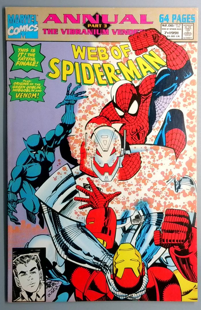 Web of Spider-Man Annual #7 Direct Edition Marvel 1991