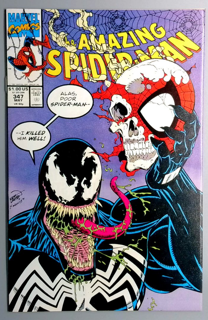 Amazing Spider-Man #347 VF+ Venom Cover Marvel 1991