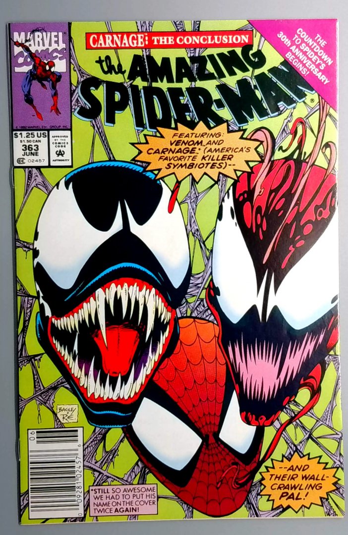 Amazing Spider-Man #363 VF+ Newsstand Edition Marvel 1992