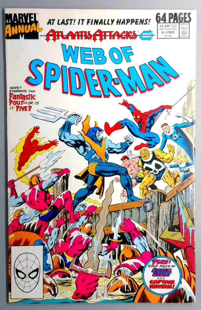 Web of Spider-Man Annual #5 VF Marvel 1989