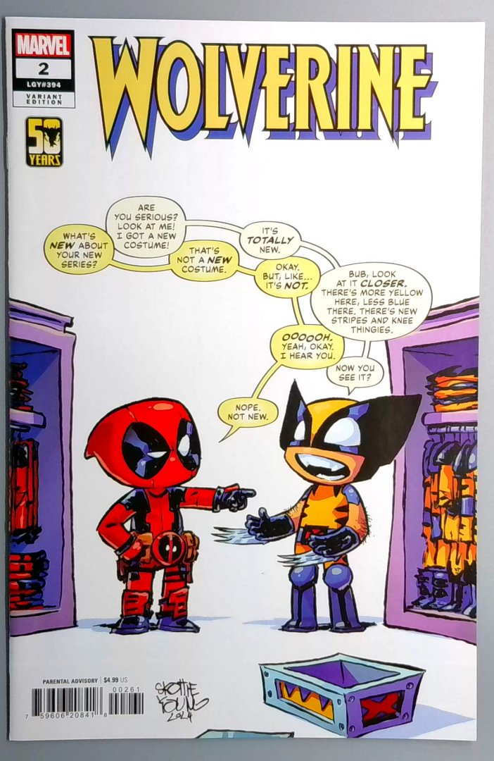 Wolverine #2 NM- SKOTTIE YOUNG VARIANT Marvel 2024