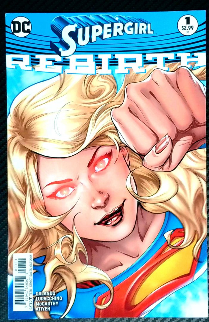 Supergirl: Rebirth #1 FN+ Emanuela Lupacchino 2016 DC