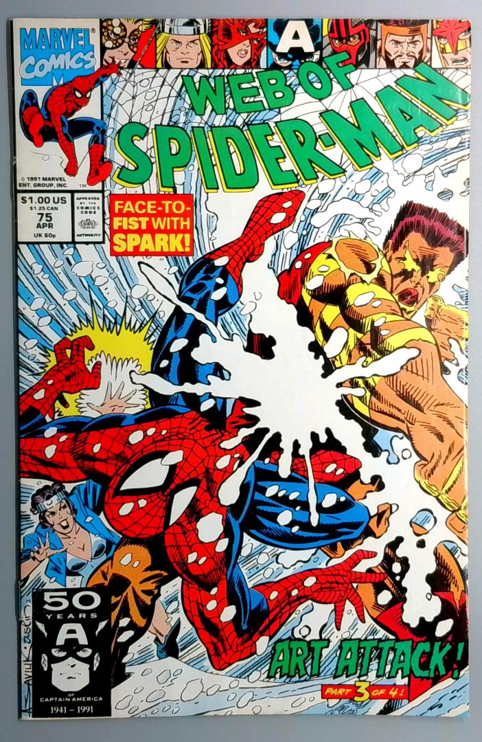 Web of Spider-Man #75 Direct Edition Marvel 1991