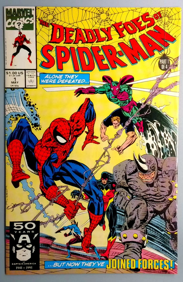 Deadly Foes of Spider-Man #1 Sinister Syndicate VF Marvel 1991