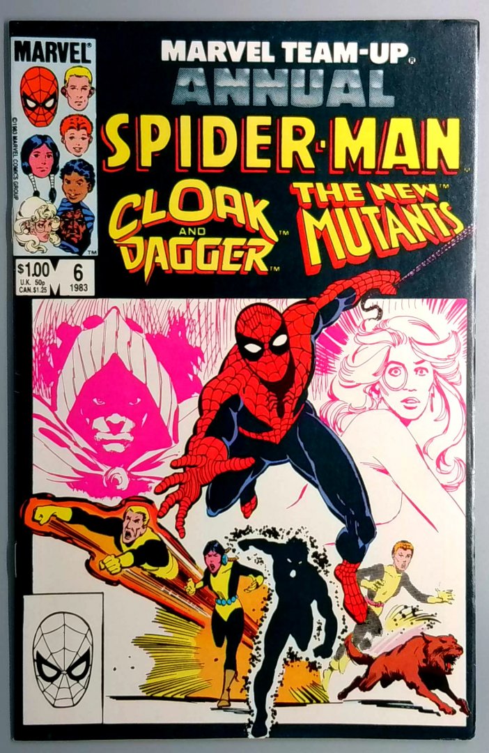 Marvel Team-Up Annual #6 VF Cloak and Dagger, New Mutants Marvel 1983