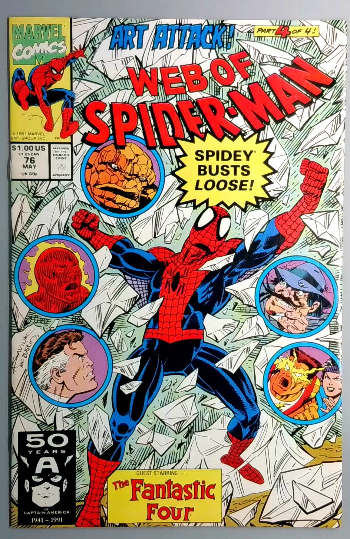 Web of Spider-Man #76 Direct Edition Marvel 1991