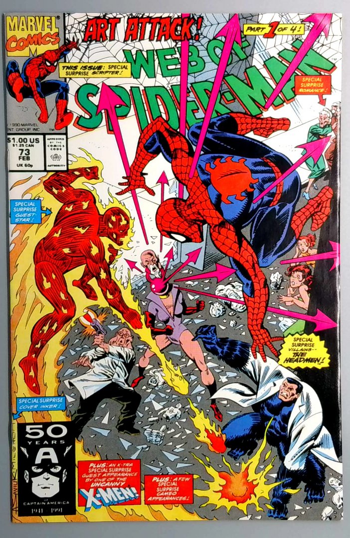 Web of Spider-Man #73 VF Marvel 1991