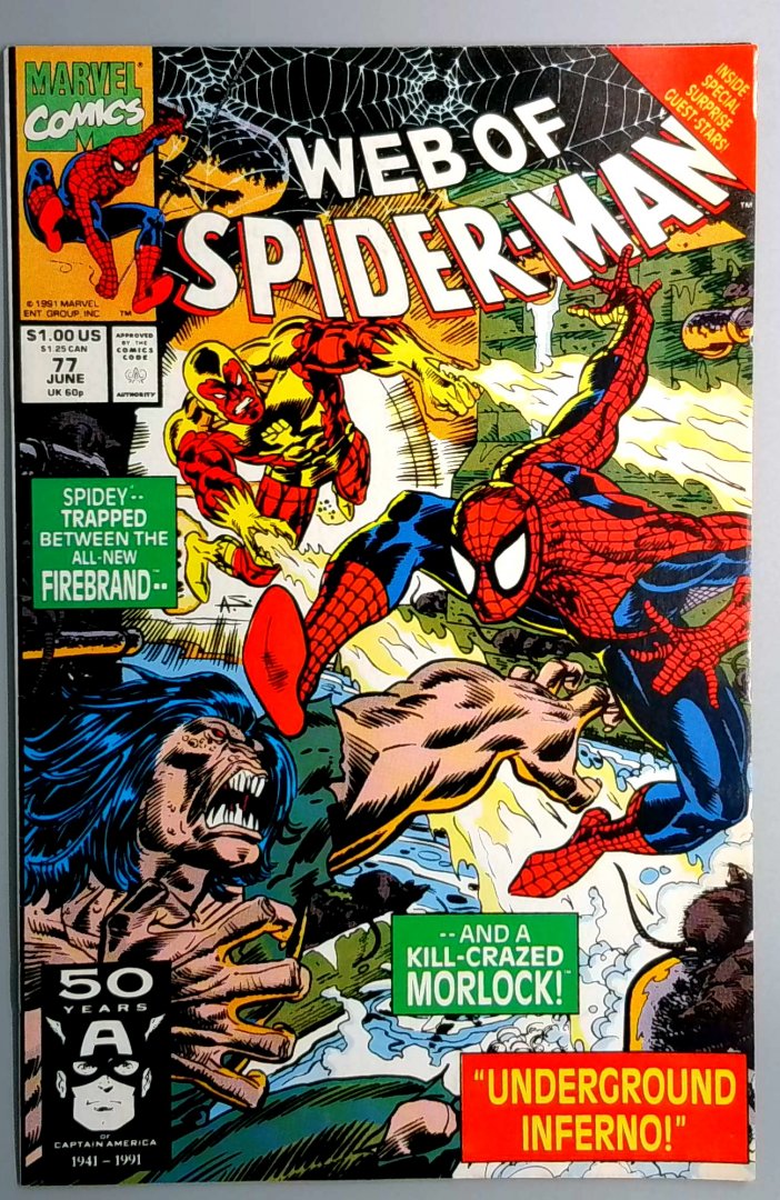 Web of Spider-Man #77 VF+ Marvel 1991