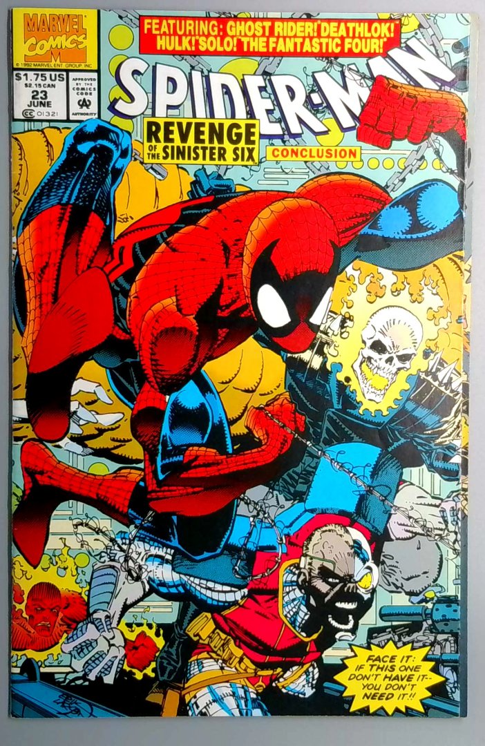 Spider-Man #23 VF+ NEWSSTAND MARVEL 1992