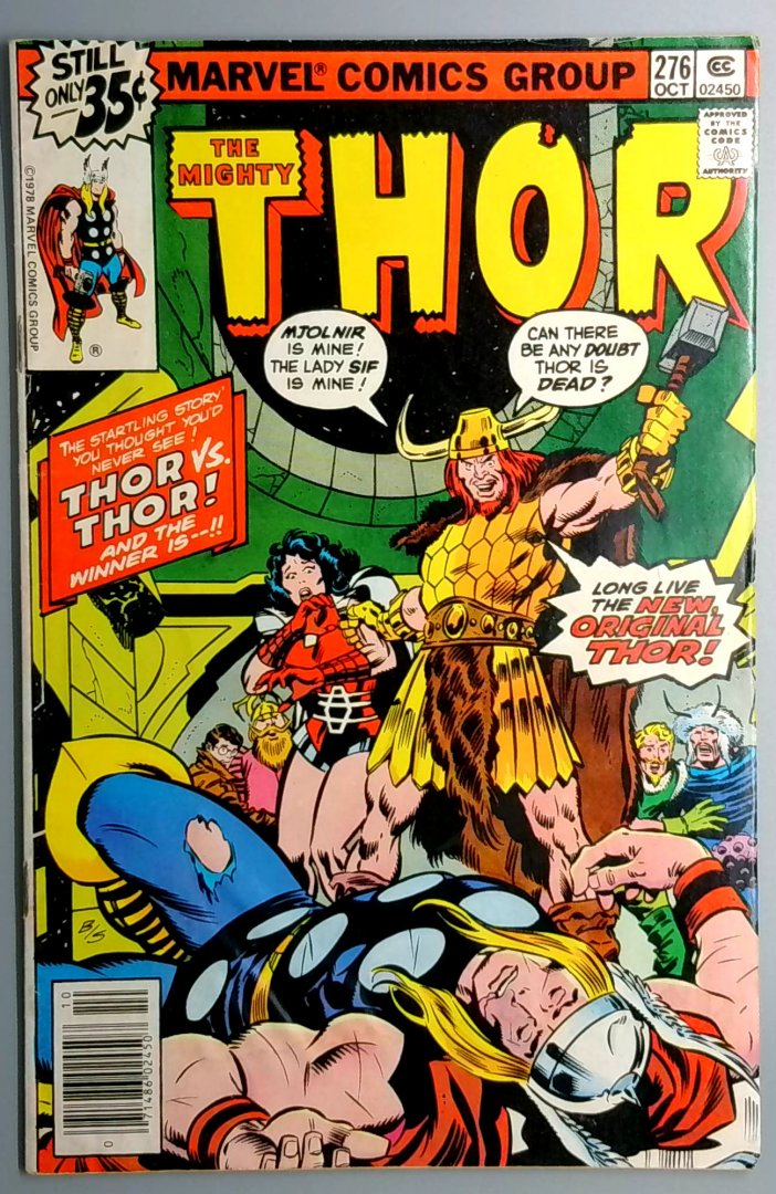 Thor #276 FN- 1st Appearance of red Norvell As Thor Marvel 1978