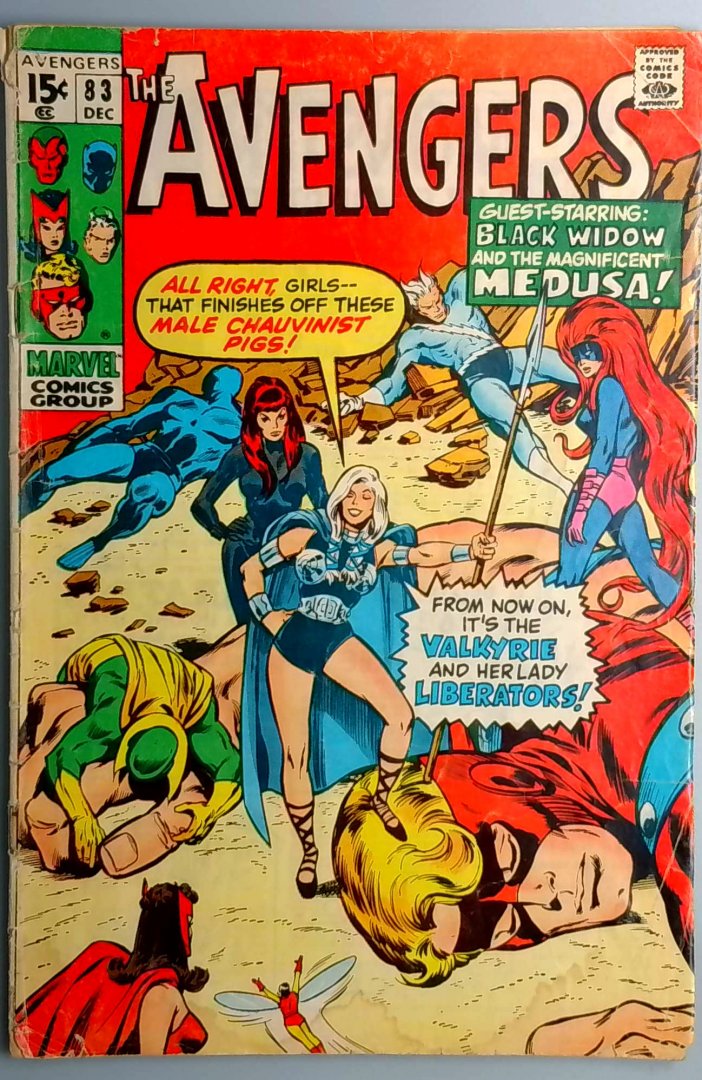 Avengers #83 VG- 1st Appearance of Lady Liberators Marvel 1970
