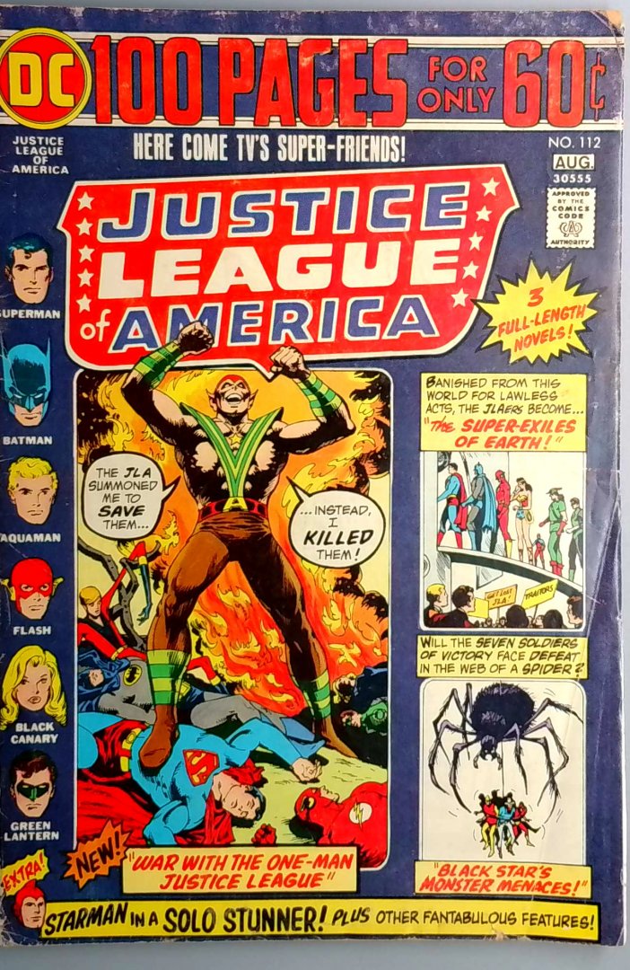 Justice League of America #112 VG DC 1974