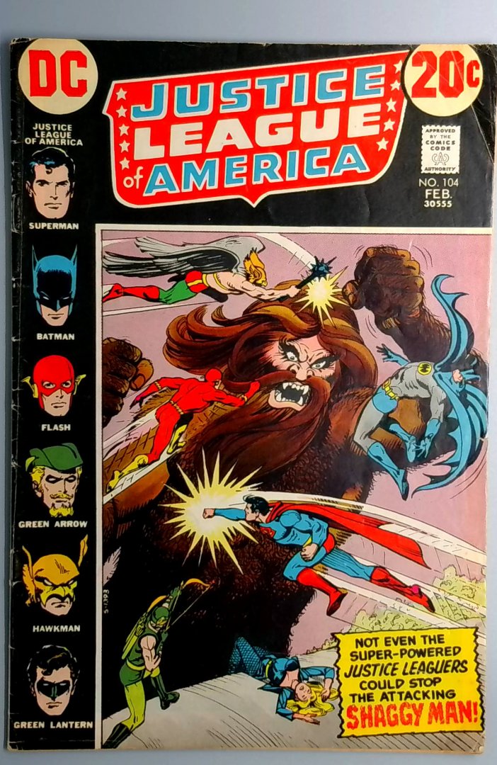 Justice League of America #104 VG DC 1973