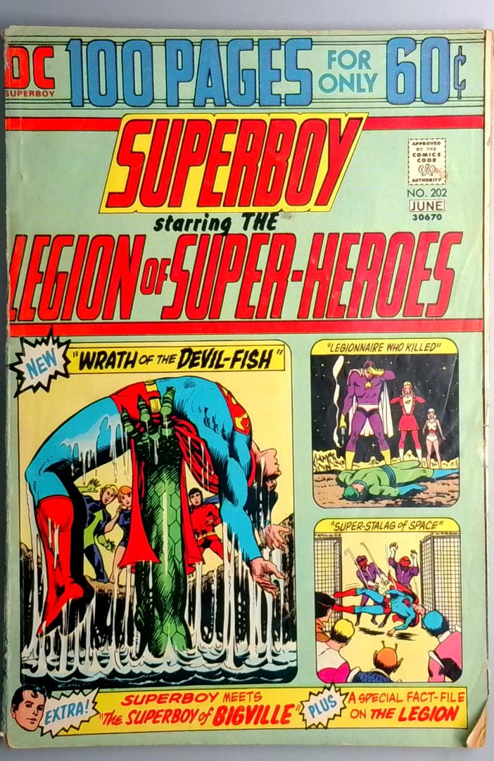 Superboy #202 VG- DC 1974