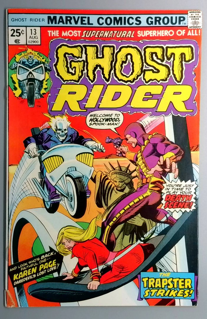 Ghost Rider #13 VG- Trapster Appearance Marvel 1975