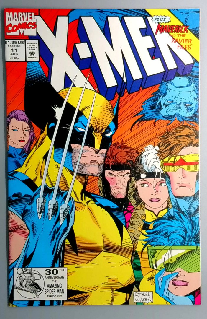 X-Men #11 VF/NM LAST JIM LEE ISSUE Marvel 1992