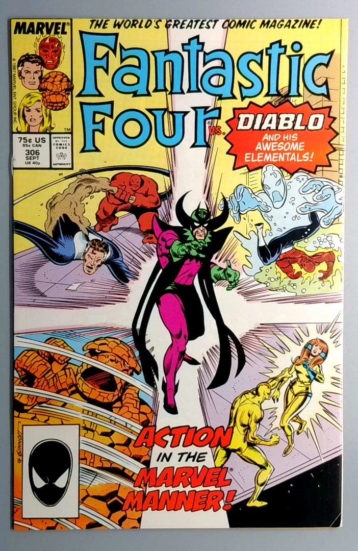Fantastic Four #306 VF+ New Fantastic Four Marvel 1987