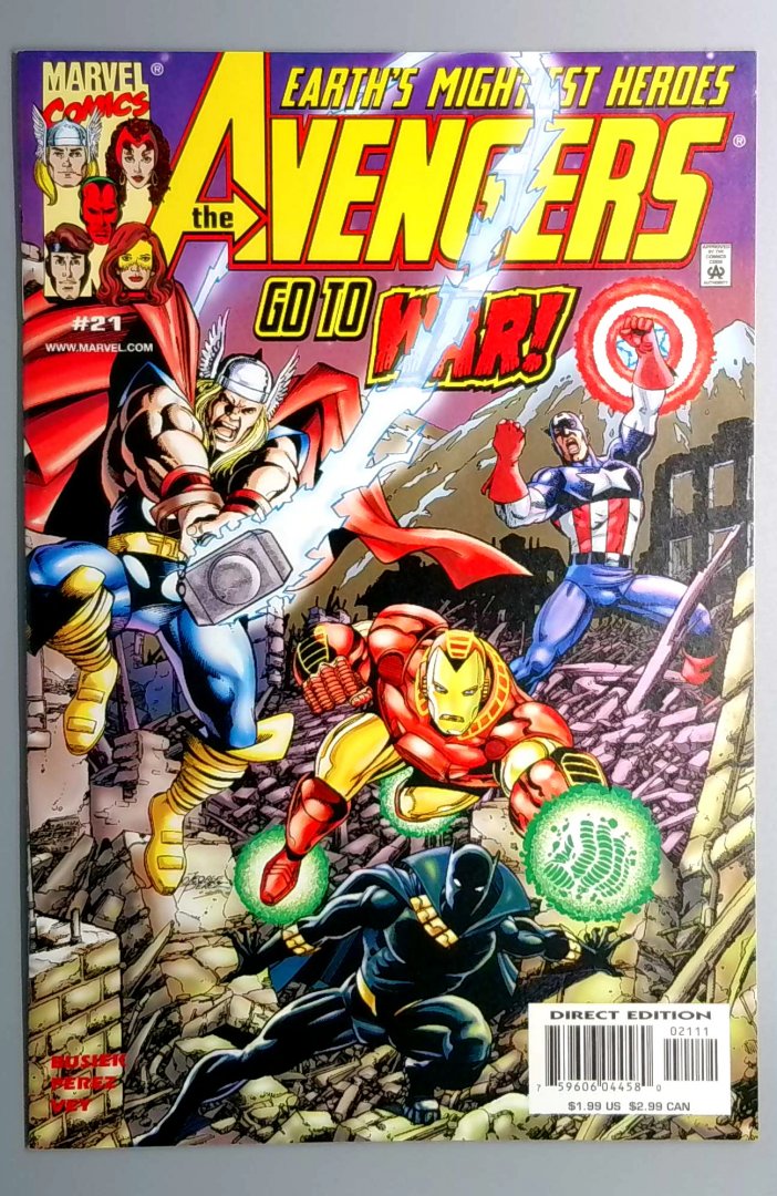 Avengers #21 NM- Ultron, Alkhema Direct Edition Marvel 1999