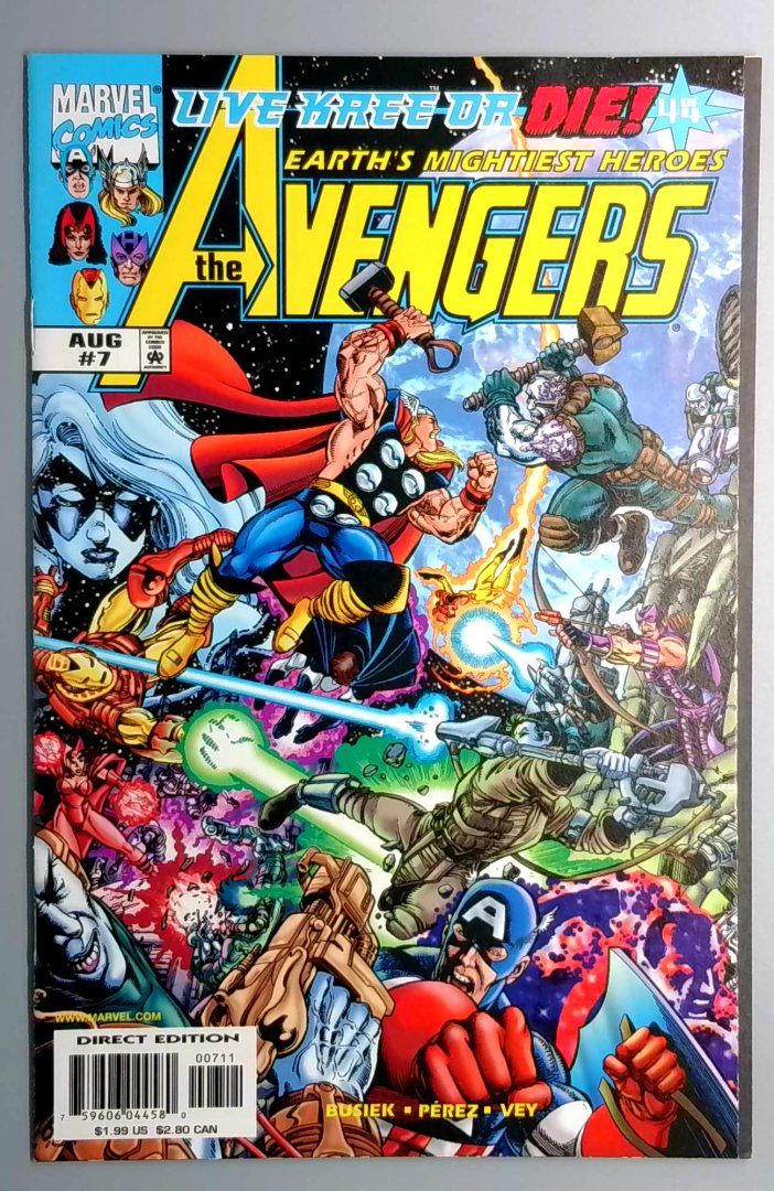 Avengers #7 Direct Edition Marvel 1998