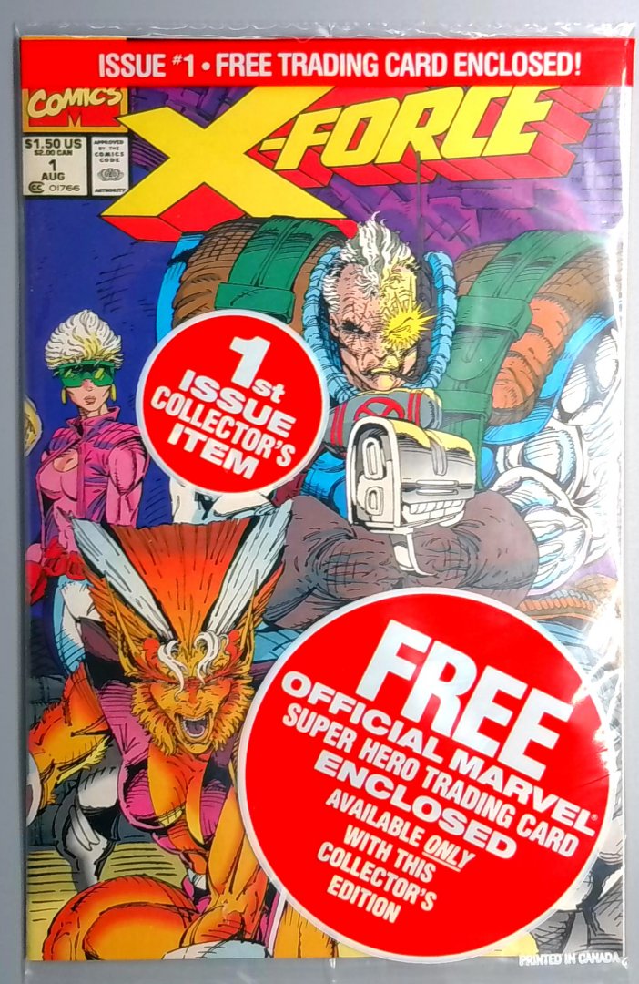 X-Force #1 NM X-Force Card Marvel 1991
