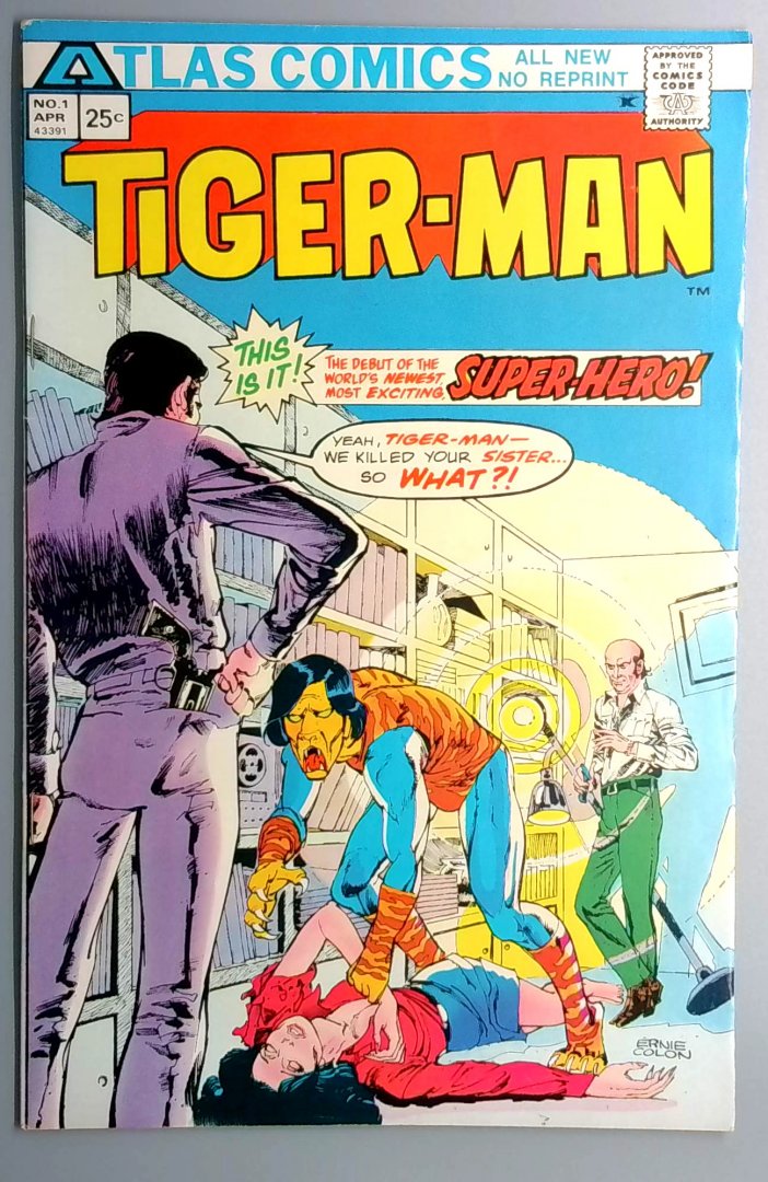 Tiger-Man #1 VG/FN Atlas Comics - Comic Book