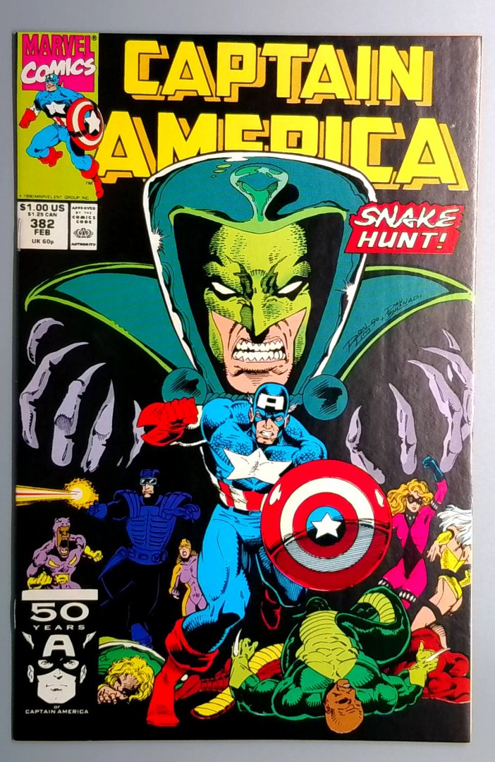 Captain America #382 NM- Marvel 1991