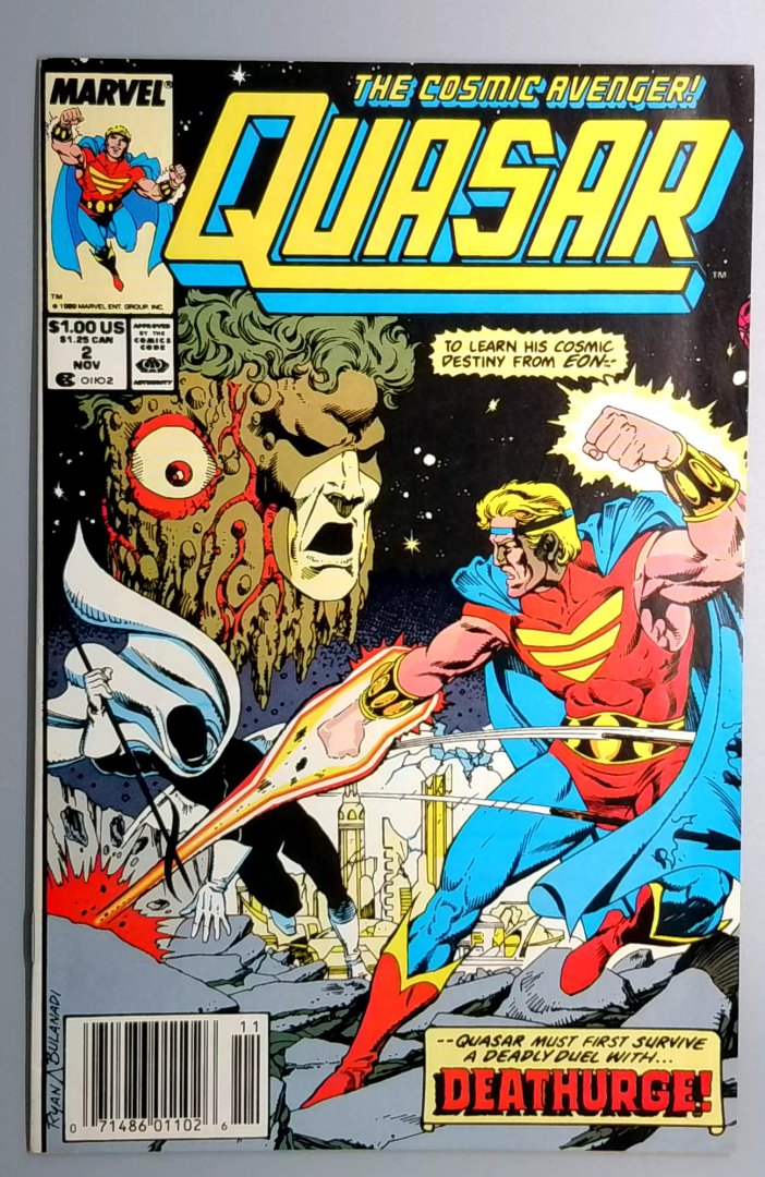 Quasar #2 VF/NM Newsstand Edition Marvel 1989