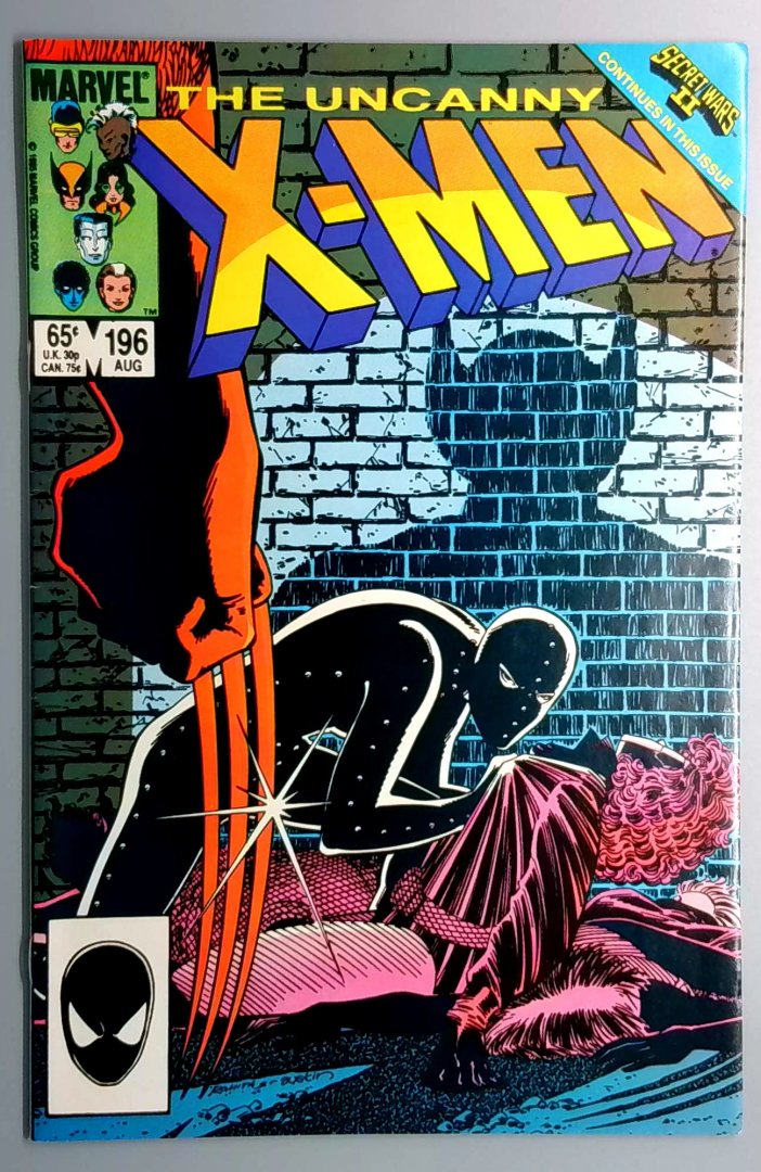 Uncanny X-Men #196 VF Secret Wars Ii  Marvel 1985
