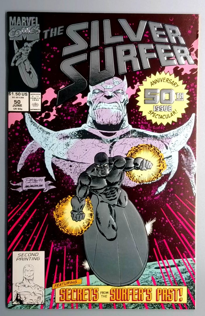 Silver Surfer #50 VF/NM 2nd PRINT Marvel 1991