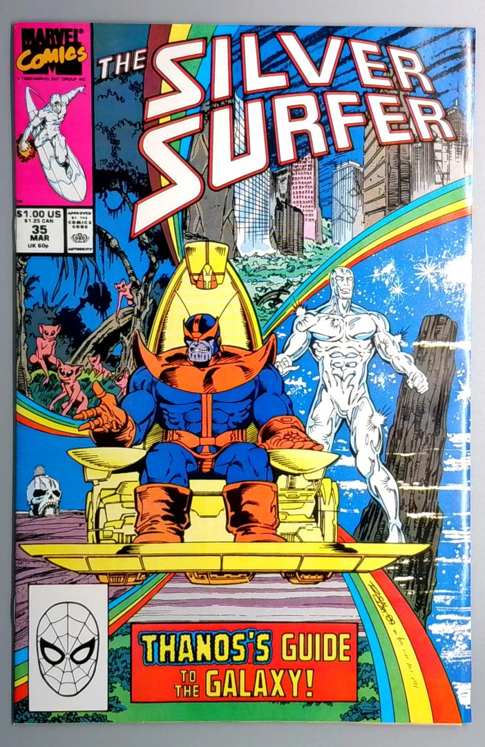 Silver Surfer #35 NM Drax the Destroyer Resurrected Marvel 1990