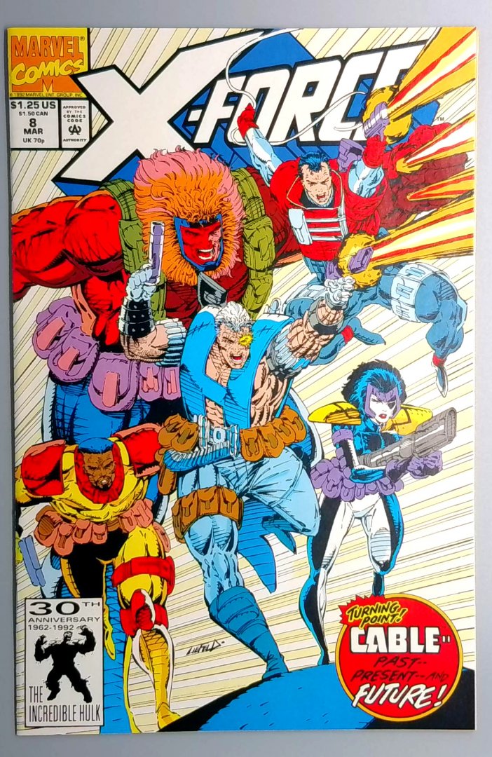 X-Force #8 NM 1st Appearance of Domino Marvel 1992