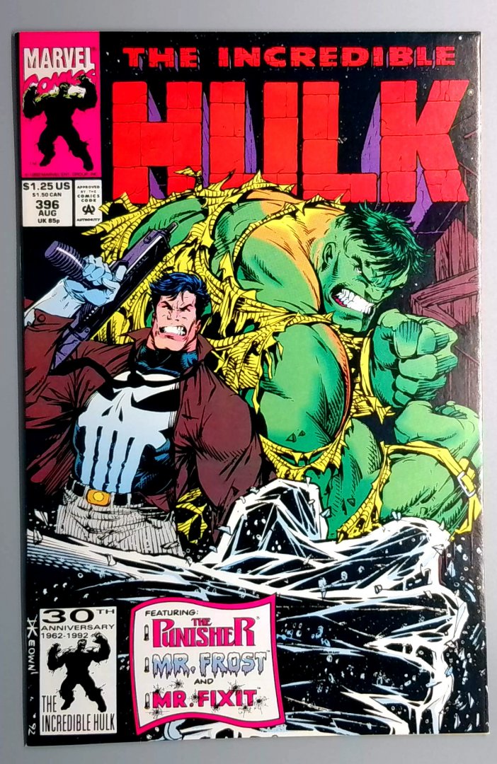 Incredible Hulk #396 NM Punisher Marvel 1992