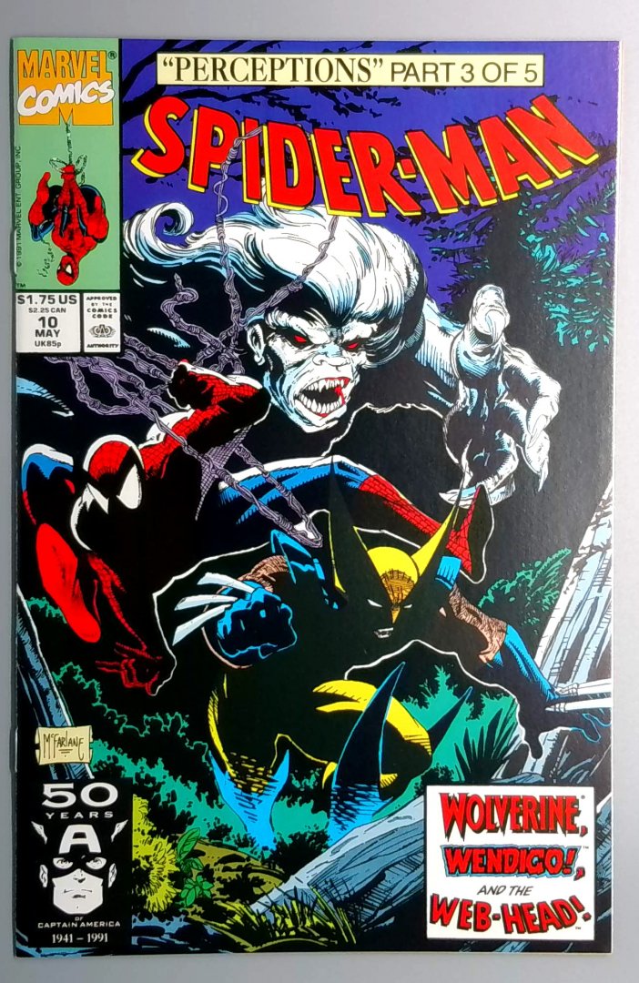 Spider-Man #10 NM- Marvel 1991