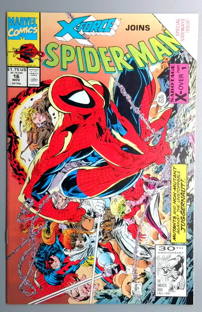 Spider-Man #16 NM Final Issue by Todd Mcfarlane MARVEL 1991