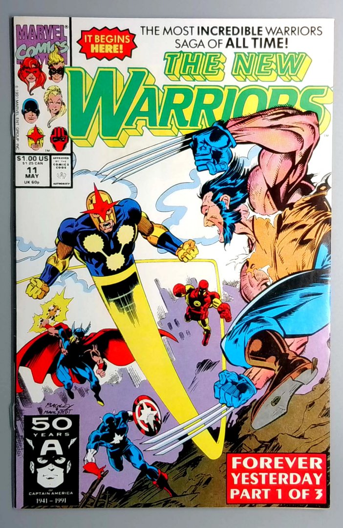 New Warriors #11 MARVEL 1991