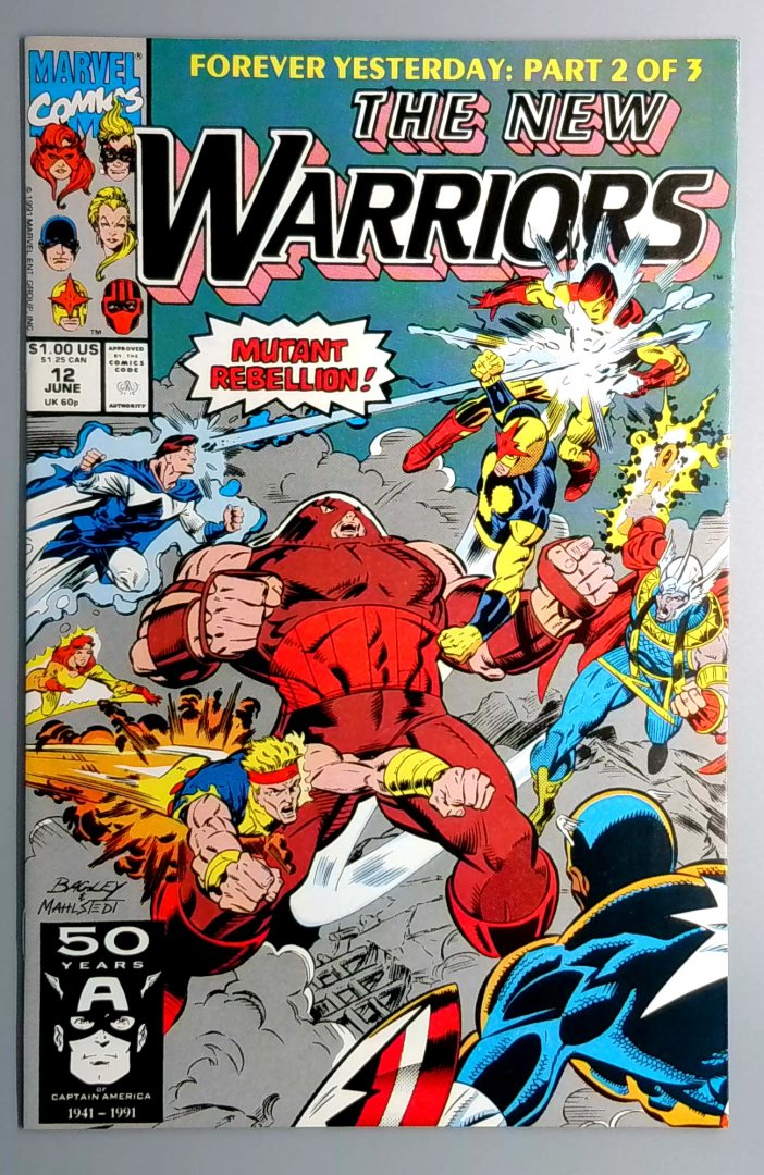 New Warriors #12 NM- Marvel 1991
