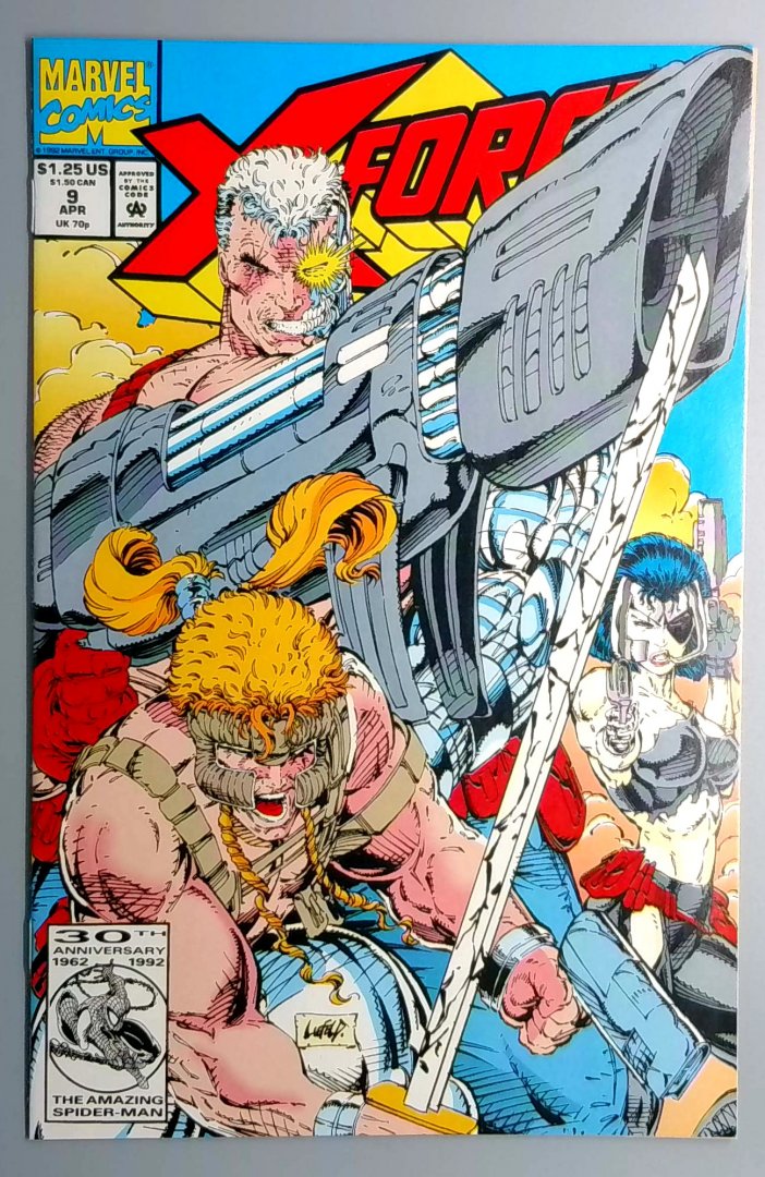 X-Force #9 NM Death of Masque Direct Edition Marvel 1992