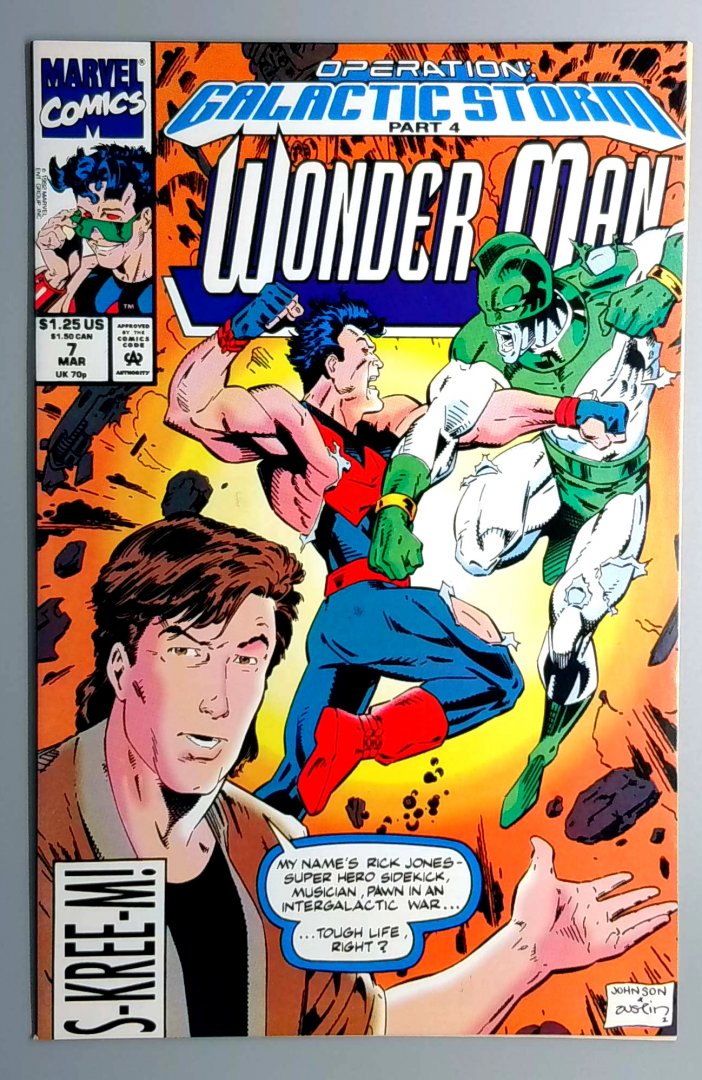 Wonder Man #7 VF/NM Marvel 1992