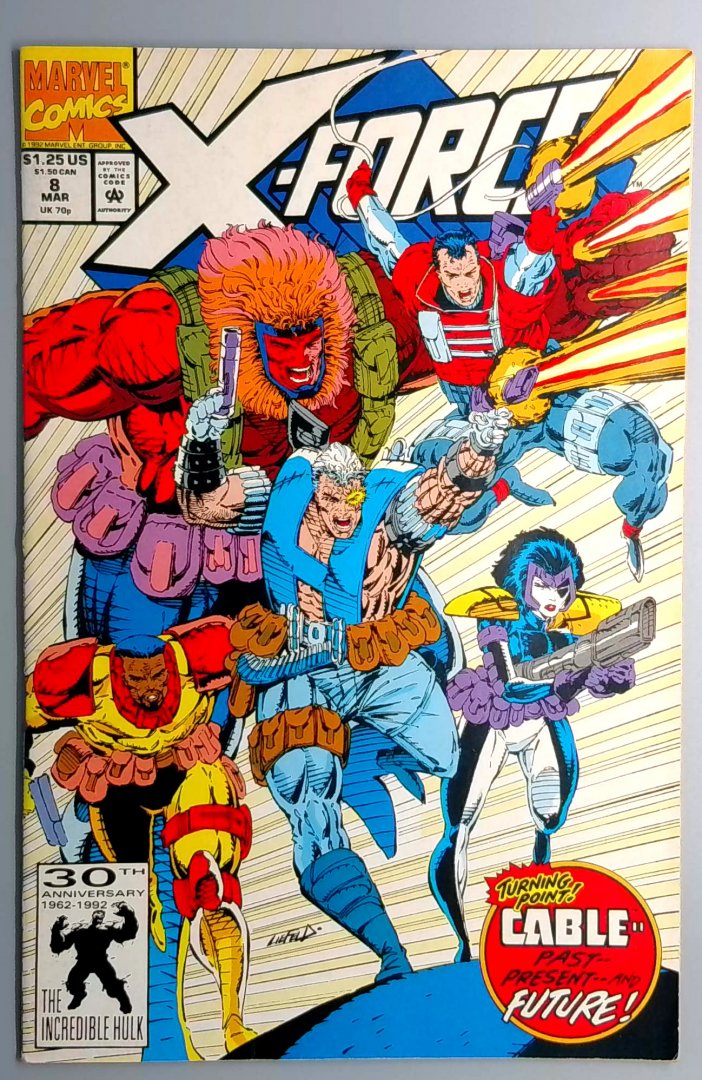 X-Force #8 1st Appearance of Domino MARVEL 1991