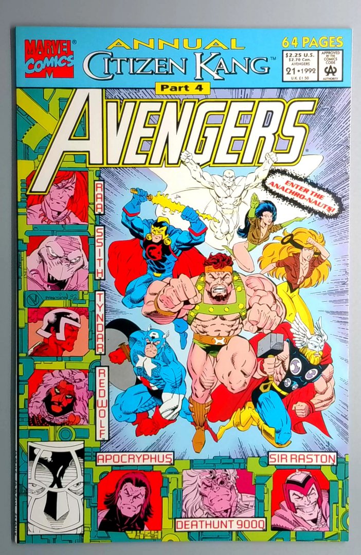Avengers Annual #21 NM Citizen Kang Direct Edition Marvel 1992