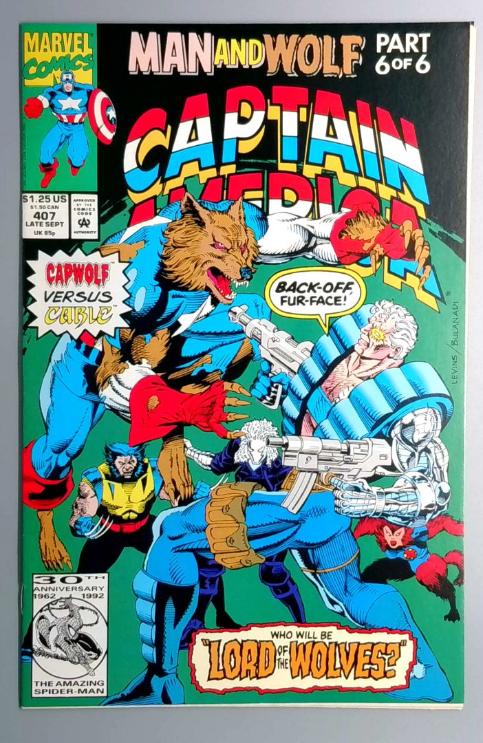 Captain America #407 NM Marvel 1992