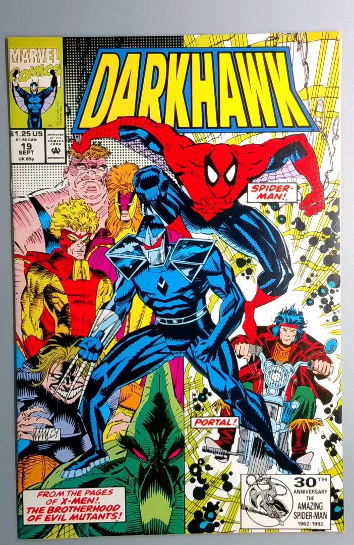 Darkhawk #19 VF/NM Spider-Man Direct Edition Marvel 1992