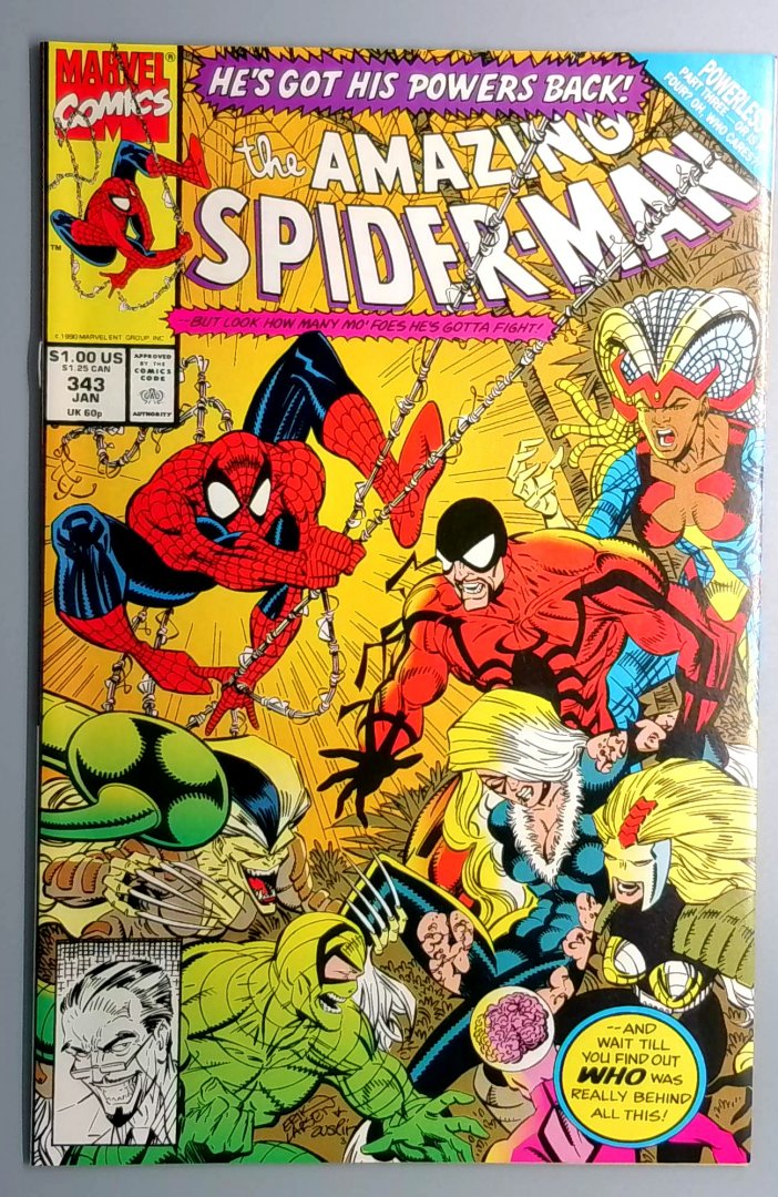 Amazing Spider-Man #343 NM 1st Appearance of Cardiac Marvel 1991