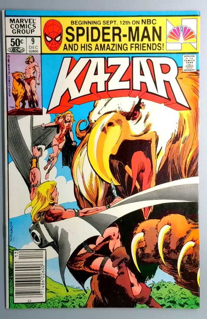Ka-Zar the Savage #9 VF Newsstand Edition Marvel 1981