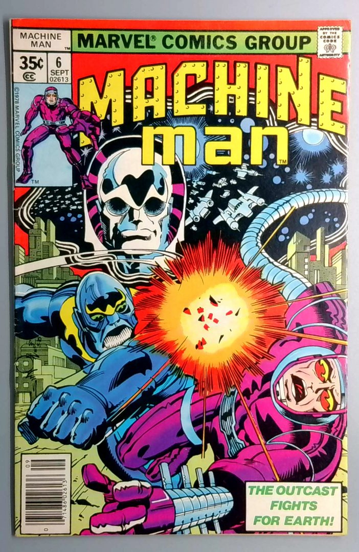 Machine Man #6 VF+ Cameo Appearance of Power Broker Marvel 1978
