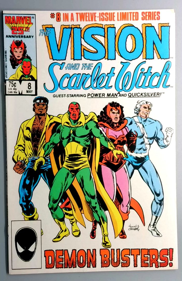 Vision and the Scarlet Witch #8 VF- Direct Edition Marvel 1986