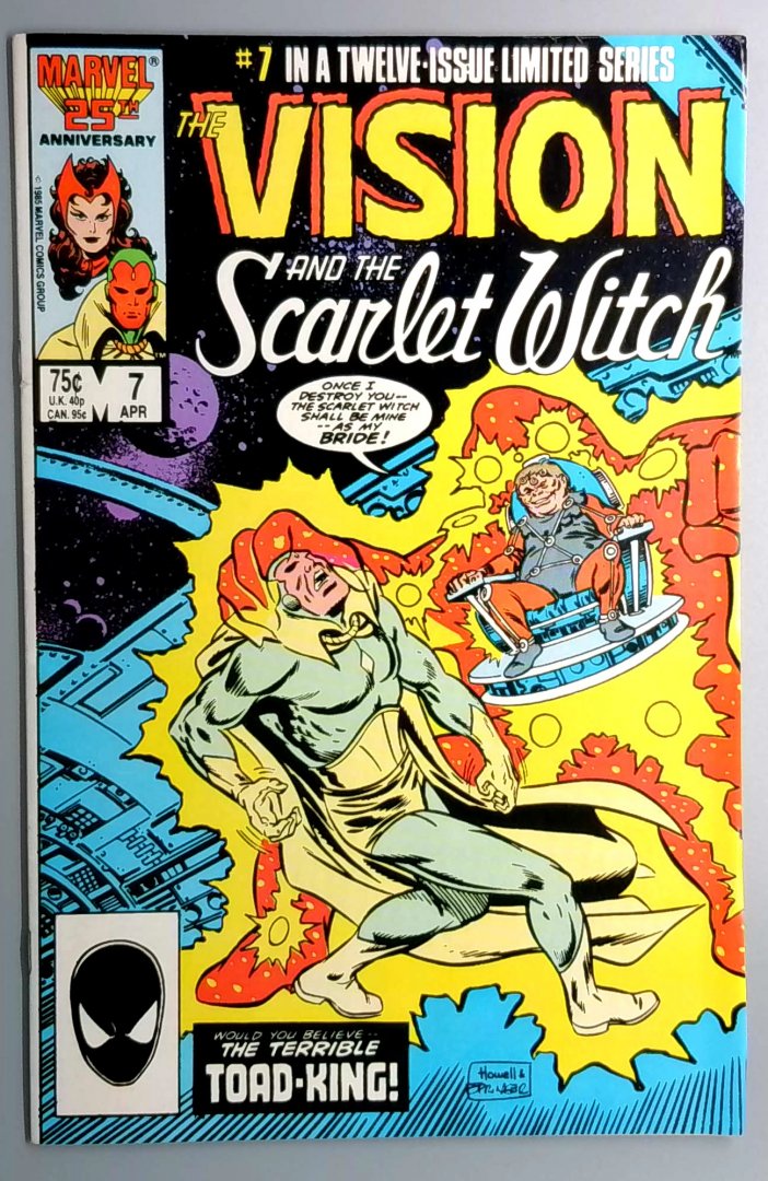 Vision and the Scarlet Witch #7 Direct Edition Marvel 1986