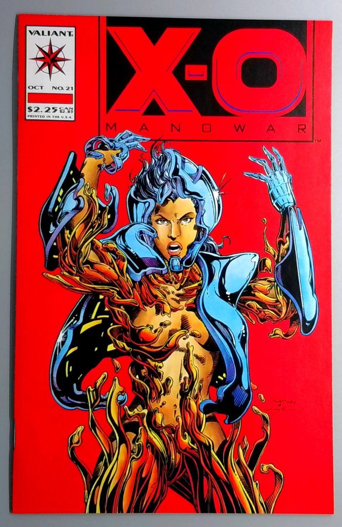 X-O Manowar #21 NM- 1st Randy Cartier in X-O Armor Valiant 1993